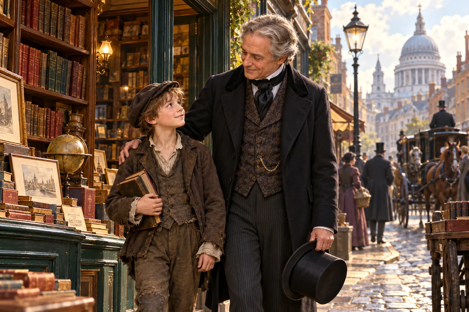 Storybook illustration for Oliver Twist