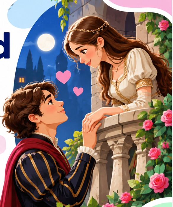 Romeo and Juliet at the balcony
