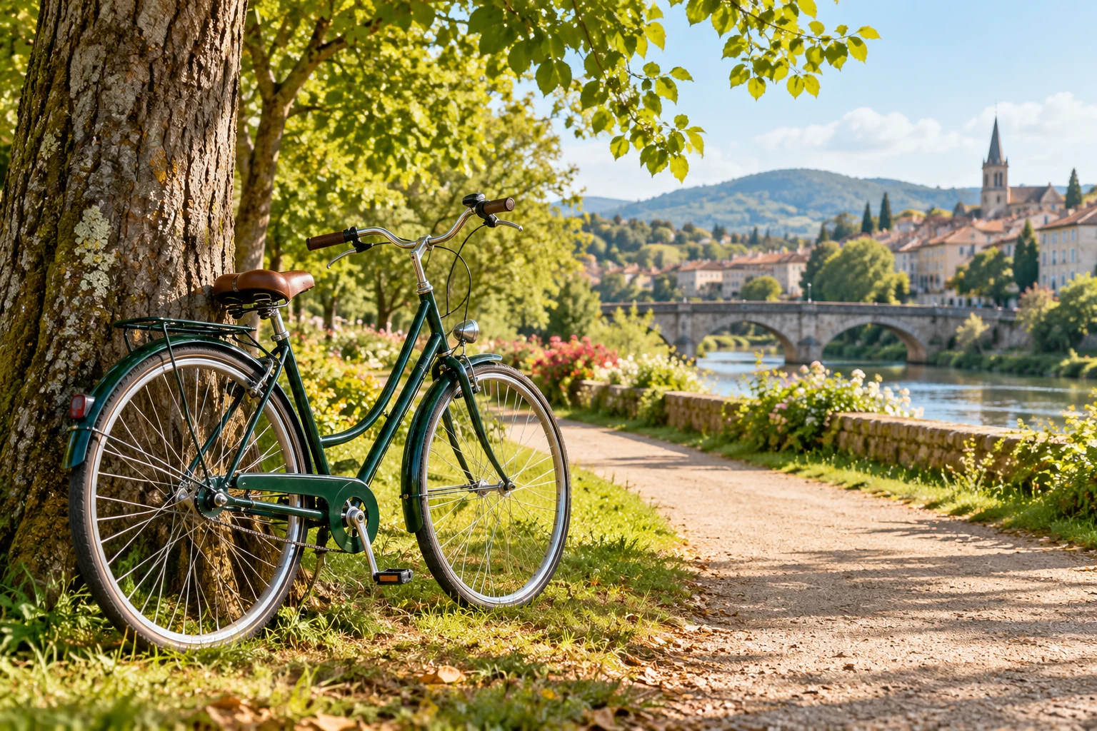 AI illustration inspired by The Bicycle: Two Wheels That Changed Travel