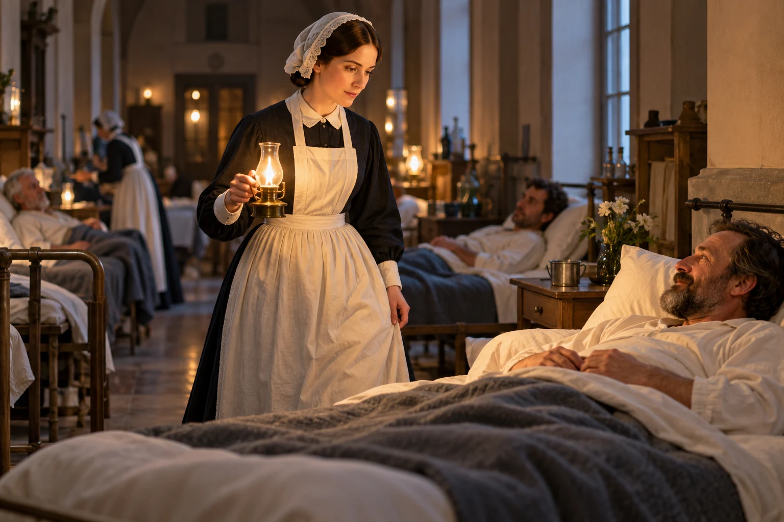 AI illustration inspired by Florence Nightingale: Changing Nursing