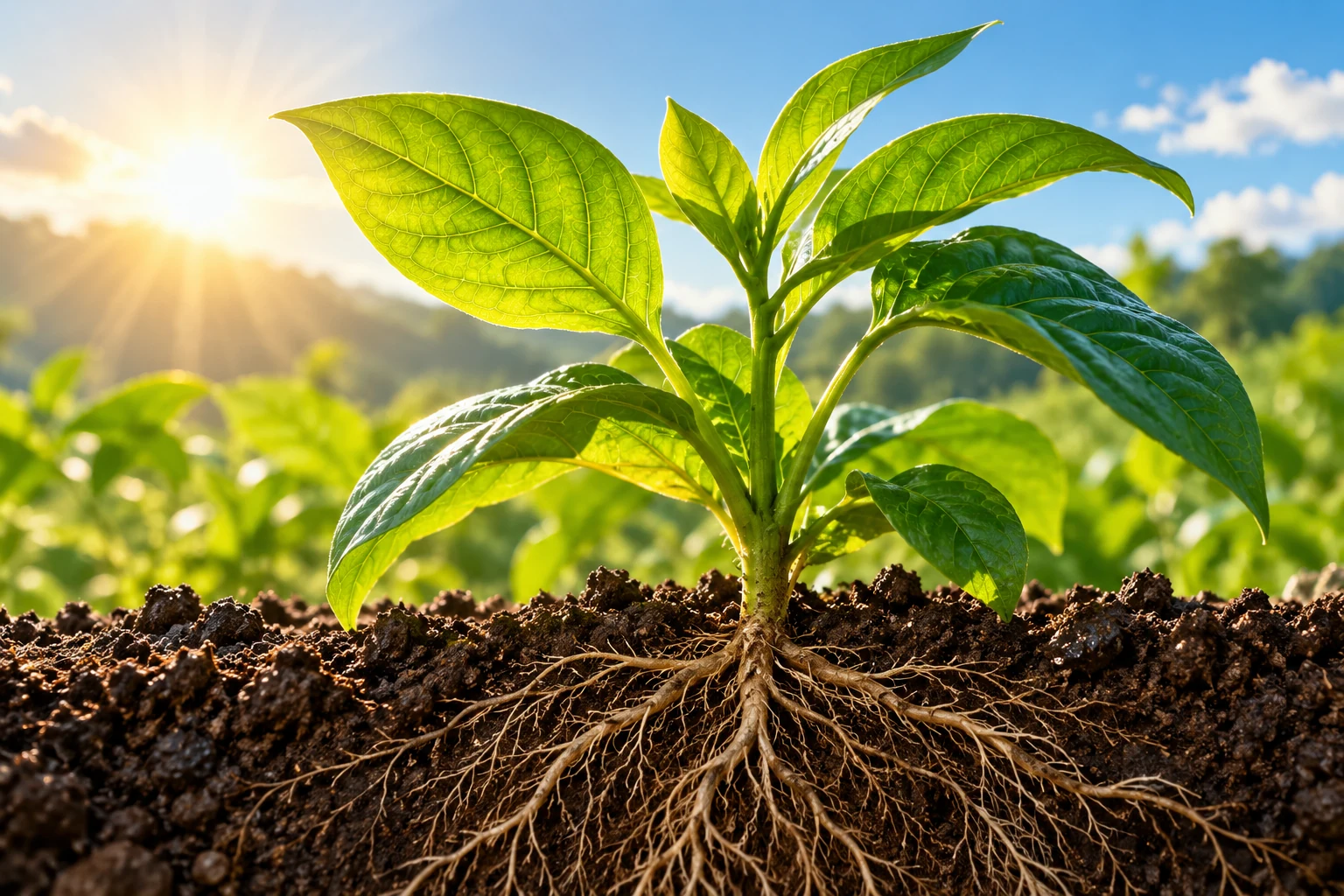 AI illustration inspired by Photosynthesis: How Plants Capture Light