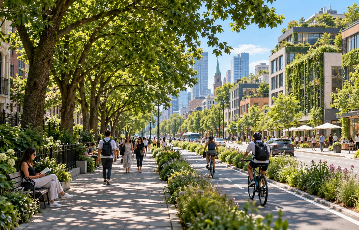 Urban trees and cooler cities